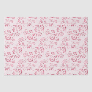 Papel De Seda Boda floral con purpurina rosa de enamorados