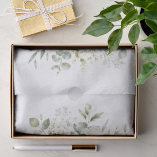 Papel De Seda Boda floral de marfil elegante