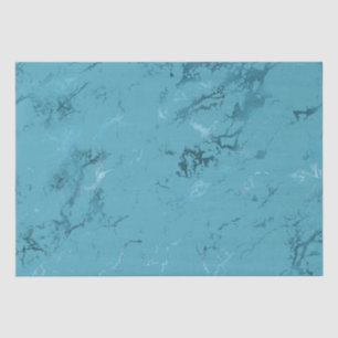 Papel De Seda Boda Mármol Azul Acuático Chic