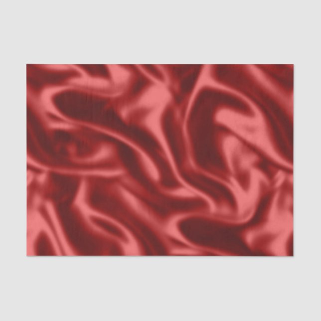 Papel De Seda Boda Passion Red Faux Satin (Anverso)