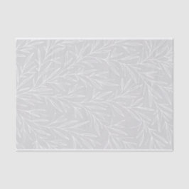 Papel De Seda Boda plata de hoja botánica moderna