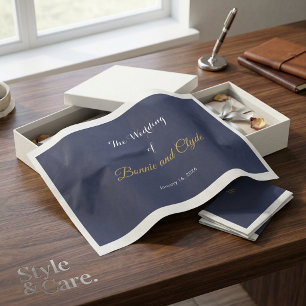 Papel De Seda Boda Romántica Personalizada 20" x 30"