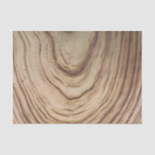 Papel De Seda Boda Rustic Wood Grain Minimal Elegant (Anverso)