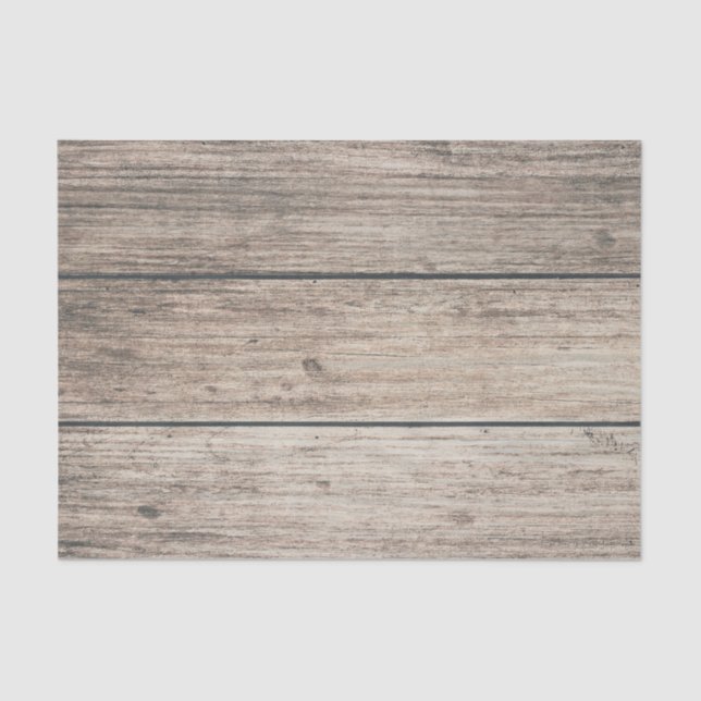 Papel De Seda Boda rústica de granero de madera desgastada (Anverso)