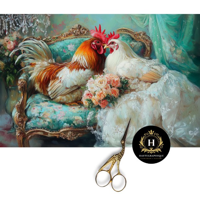 Papel De Seda Bodas Rústicas Elegantes Gallinas Muebles Decoupag (Subido por el creador)