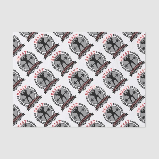 Papel De Seda Bodybuilding de la universidad de la bestia (Anverso)