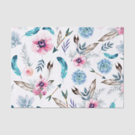 Papel De Seda Bohemio Chic Floral Boho Chica