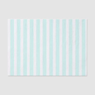 Papel De Seda Boho a rayas turquesa y blanco