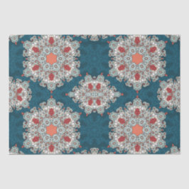 Papel De Seda Boho árabe elegante geométrico marroquí retro Verd