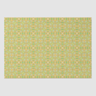 Papel De Seda Boho árabe elegante geométrico marroquí Yello verd