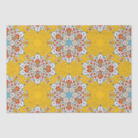 Boho árabe elegante geométrico mosaico amarillo ma