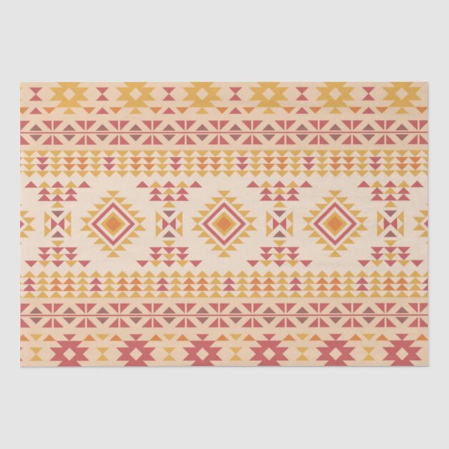 Papel De Seda Boho Aztec Mudcloth (Anverso)