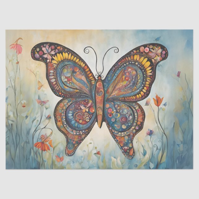 Papel De Seda Boho Butterfly (Anverso)