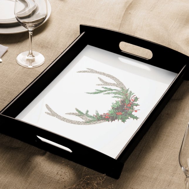 Papel De Seda Boho Deer Antlers | Floral de Navidades rojos ruso (Subido por el creador)