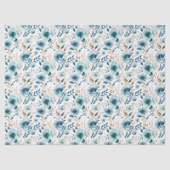 Papel De Seda Boho Floral (Anverso)