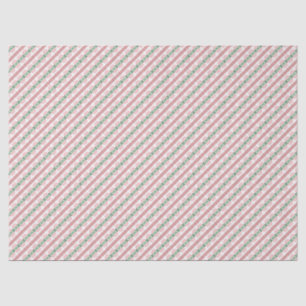 Papel De Seda Boho Funky Retro Ecléctico Pastel Navidades Stripe