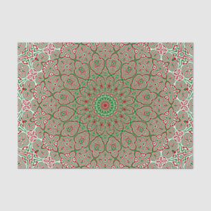 Papel De Seda Boho Hippie Funky Trippy Ornate Navidades Mandala