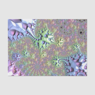 Papel De Seda Boho Hippie Groovy brillante fractal arcoiris colo