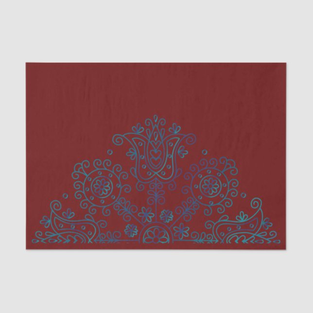 Papel De Seda Boho Mandala (Anverso)