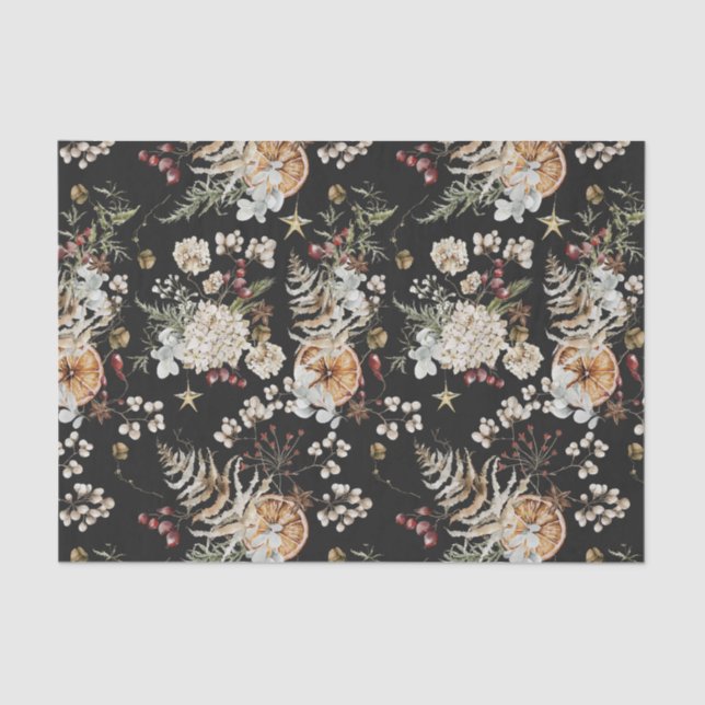 Papel De Seda Boho negro (Anverso)