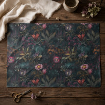 Boho Romántico Decoupage Floral Rosa y Verde