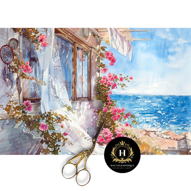 Papel De Seda Boho Rose Cazador de Sueños Decoupage Costero (Subido por el creador)