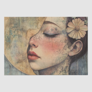 Papel De Seda Boho Vintage Woman y Half Moon