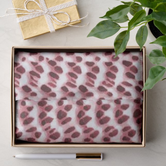 Papel De Seda Boho Weave Faux Texture-Red (Regalo )