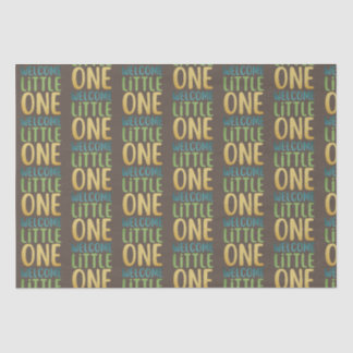 Papel De Seda Boho "Welcome Little One" Baby Shower