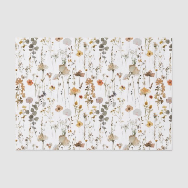 Papel De Seda Boho Wildflower (Anverso)