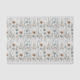 Papel De Seda Boho Wildflowers