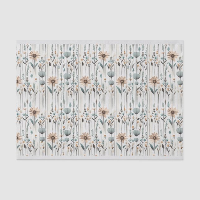 Papel De Seda Boho Wildflowers (Anverso)