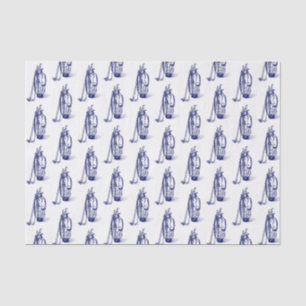 Papel De Seda Bolsa de Golf Clubs de Golf Azules