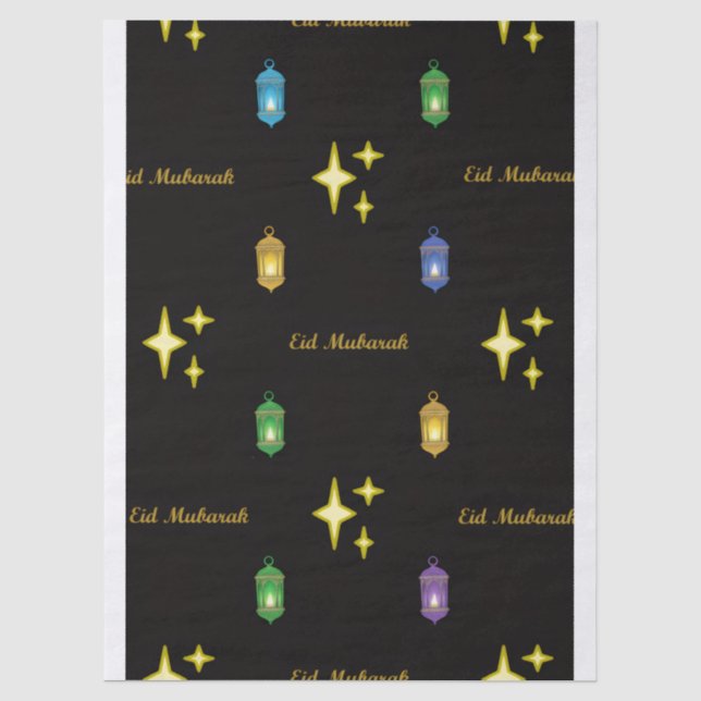 Papel De Seda Bolsa de regalo de Eid (Anverso)