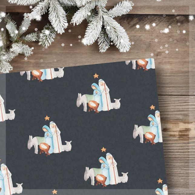 Papel De Seda Bolsa de regalo de Nativity Manger (Subido por el creador)