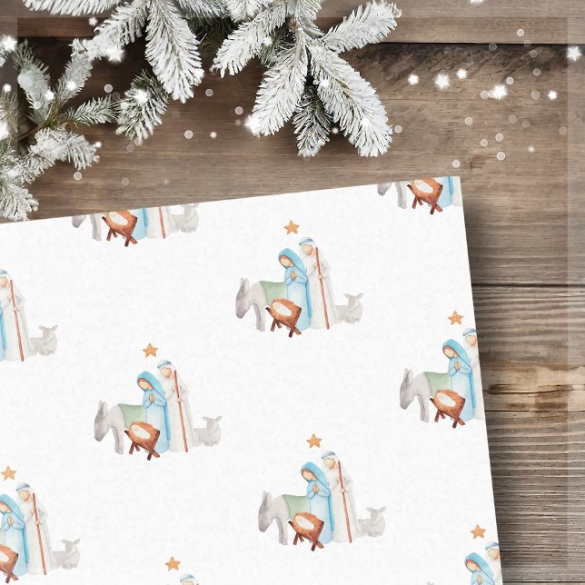 Papel De Seda Bolsa de regalo de Nativity Manger (Subido por el creador)