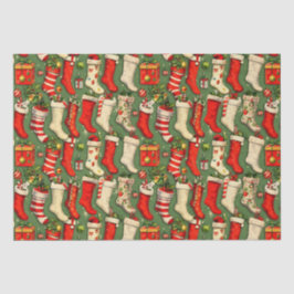 Papel De Seda Bolsas de Navidad retro vintage