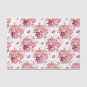 PAPEL DE SEDA BOMBAS DE OTOÑO Y FLORES DE COLOR ACUÁTICO