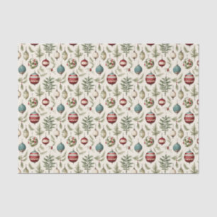 Papel De Seda bombilla de Navidades de azulejos festivos