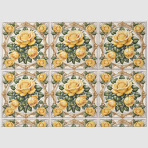 Papel De Seda Bonita colección de rosas amarillas de moda