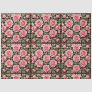 Papel De Seda Bonita colección de rosas rosadas de moda