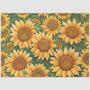 Papel De Seda Bonita colección moderna de girasoles