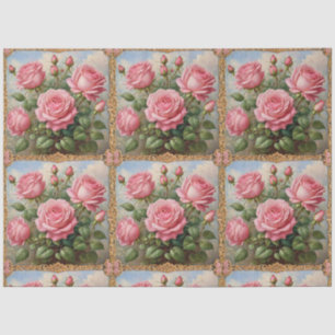 Papel De Seda Bonita colección moderna de rosas rosas rosas rosa