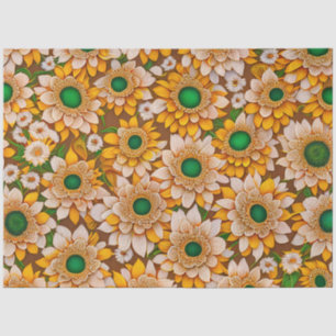Papel De Seda Bonita colección popular de girasoles