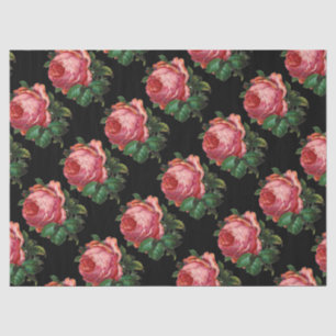Papel De Seda BONITAS ROSAS DE ROSA ROSA DE COLOR ROSA, Floral n