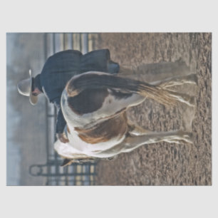 Papel De Seda Bonito Bono de Vaquero de Caballo Occidental