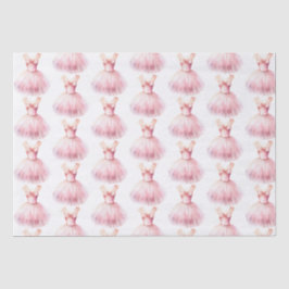 Papel De Seda Bonito con vestido de ballet rosado