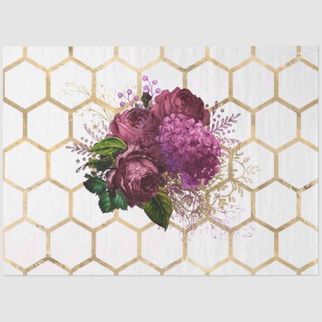 Papel De Seda Bonito diseño de la serie Bee 52 (Anverso)