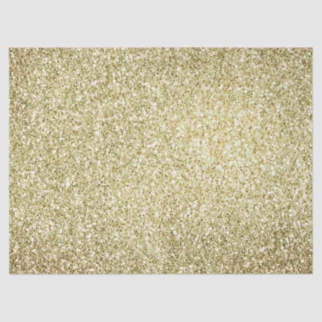 Papel De Seda Bonito Gold Glitzy Purpurina  (Anverso)