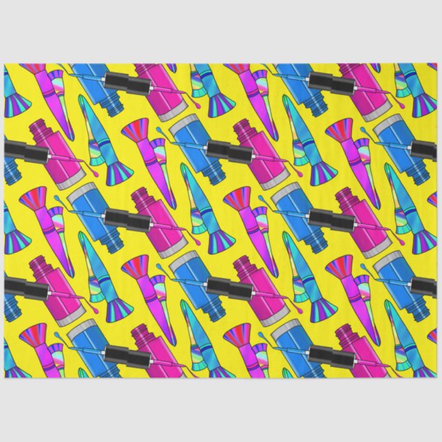 Papel De Seda Bonito maquillaje cosmético Nail Polaco alegre (Anverso)